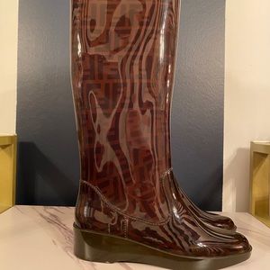 FENDI Zucca Rain Boot